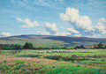 Sheep grazing, Lune Valley, Hornby - Reginald Aspinwall