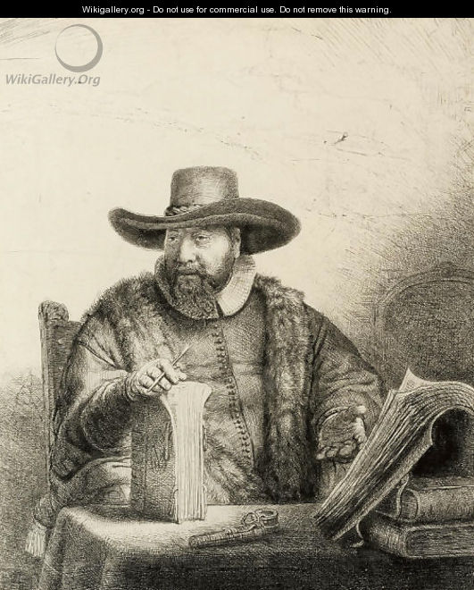 Cornelis Claesz. Anslo, Preacher - Rembrandt Van Rijn