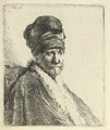 Bust of a Man wearing a High Cap (The Artists Father ) - Rembrandt Van Rijn