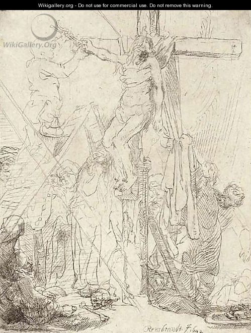 The Descent from the Cross A Sketch - Rembrandt Van Rijn