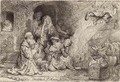 The Angel departing from the Family of Tobias - Rembrandt Van Rijn