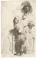 Sheet of Studies - Rembrandt Van Rijn