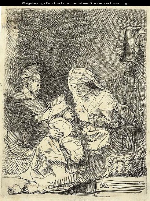 The Holy Family - Rembrandt Van Rijn