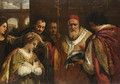 Saint Domitilla receiving the veil from Pope Clement - Pietro Da Cortona (Barrettini)