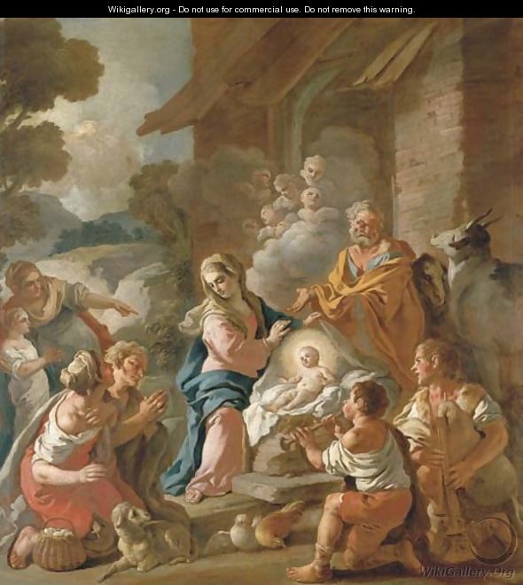 The Adoration of the Shepherds - Pietro Bardellino