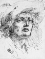 The Head Of A Man Wearing A Hat - Pietro Antonio Novelli