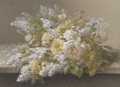 Bouquet with Roses and Lilacs 2 - Paul De Longpre