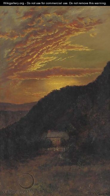 Sunset over Mountains - Ralph Albert Blakelock