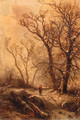 A forest in winter - Pieter Lodewijk Francisco Kluyver