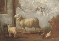 Sheep in the stable - Pieter Plas