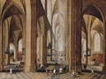 The interior of a gothic cathedral - Peeter, the Elder Neeffs