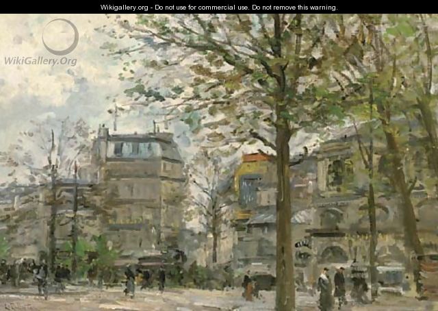 A Parisian boulevard - Pierre Jacques Pelletier