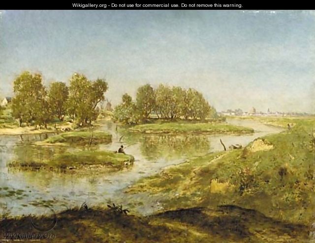 Paysage fluviale - Etienne-Pierre Theodore Rousseau