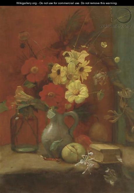 Ewyckshoeve mixed flowers on a table - Piet Meiners