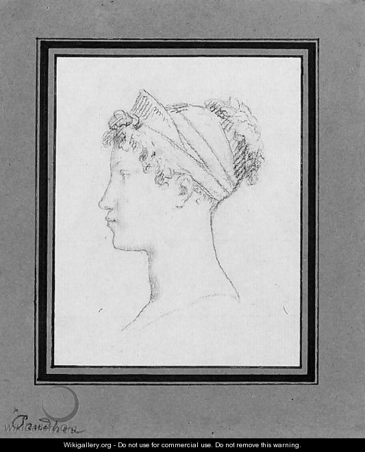 Portrait Empress Marie-Louise, seen in profile - Pierre-Paul Prud