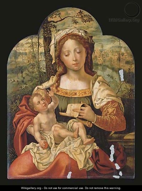 The Virgin and Child - Pieter Coecke Van Aelst