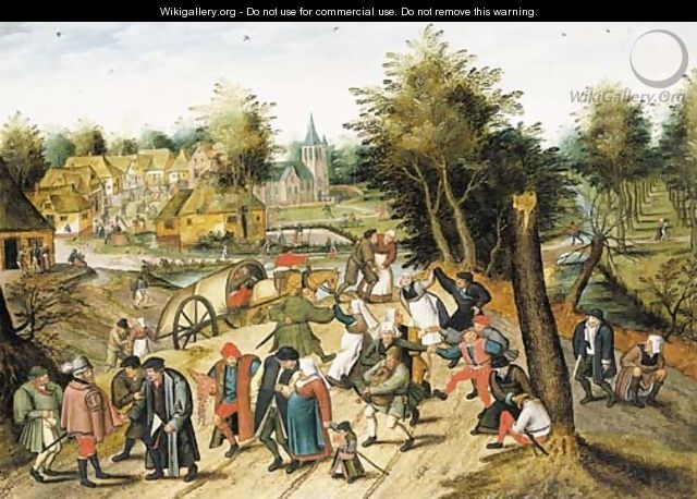 The return from the fair - Pieter The Younger Brueghel