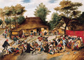 A wedding feast in a village - Pieter The Younger Brueghel