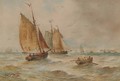Fishing vessels in coastal waters - Thomas Bush Hardy