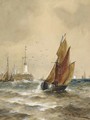 Off Calais Pier - Thomas Bush Hardy