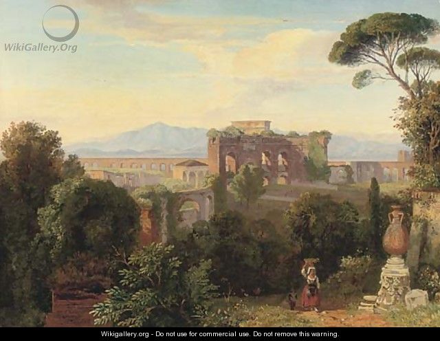 Ruins on the Roman campagna - Thomas Dessoulavy
