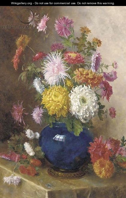 Un bouquet de dahlia - Theodore Gerard