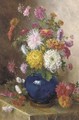Un bouquet de dahlia - Theodore Gerard