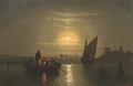 Fishing by moonlight - Theodor Genenger