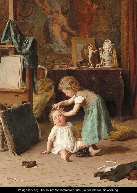 A touch of pampering - Theophile-Emmanuel Duverger