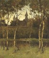 A view of castle Doorwerth from the grounds - Theophile Emile Achille De Bock