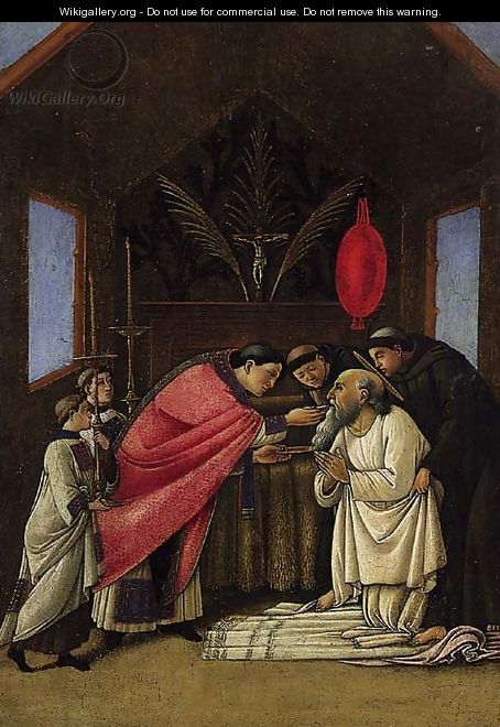 The Last Sacrament of Saint Jerome - (after) Sandro Botticelli (Alessandro Filipepi)