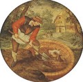 To fill the well once the calf has fallen in - (after) Pieter The Younger Brueghel