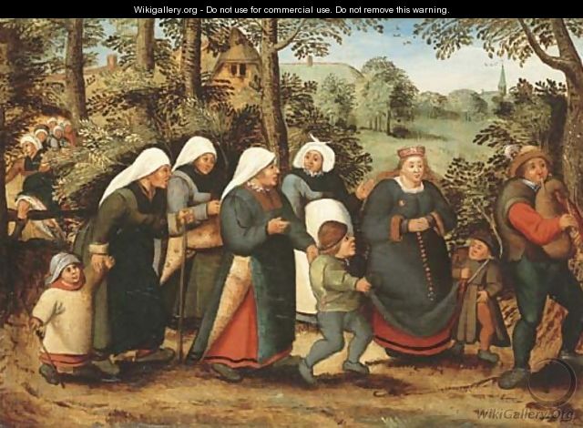 The Procession of the Bride - (after) Pieter The Younger Brueghel