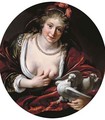 Venus with two doves - (after) Paulus Moreelse
