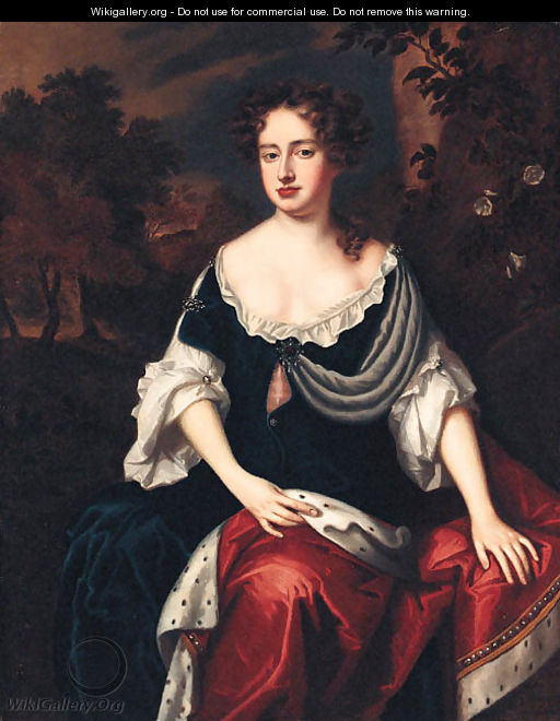Portrait of Queen Anne - (after) William Wissing Or Wissmig