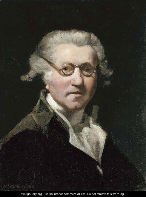 Portrait of the artist, half-length, with glasses - (after) Sir Joshua Reynolds