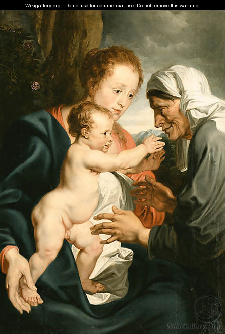 The Virgin and Child with Saint Anne 2 - (after) Dyck, Sir Anthony van