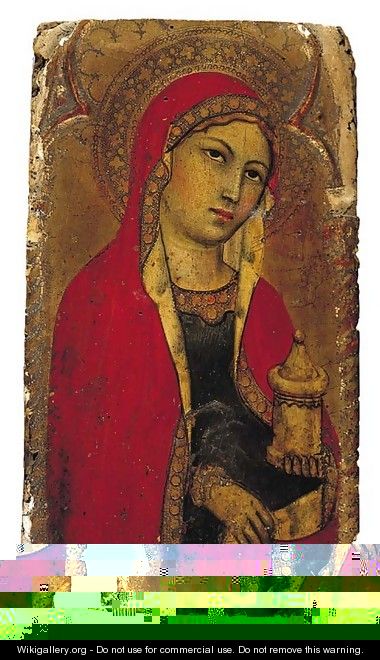 Saint Mary Magdalene a fragment from an altarpiece - Taddeo Di Bartolo