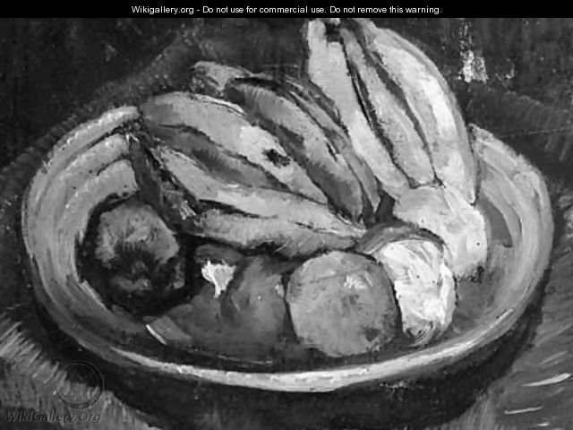 Bananas and apples in a bowl - Suze Robertson