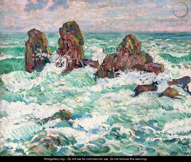 Les roches - Theo Van Rysselberghe