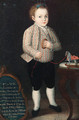 Portrait of Don Pedro Ladislao de Avila y Bustamante, aged 1 year and 11 months - Spanish School