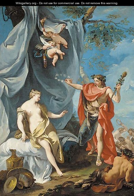 Bacchus and Ariadne - (after) Giovanni Battista The Younger Pittoni