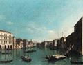 The Grand Canal, Venice, looking south from the Palazzi Foscari and Moro-Lin to the Church of Santa Maria della Carita - (after) (Giovanni Antonio Canal) Canaletto