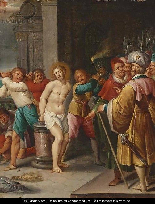 The Flagellation of Christ - (after) Frans II Francken