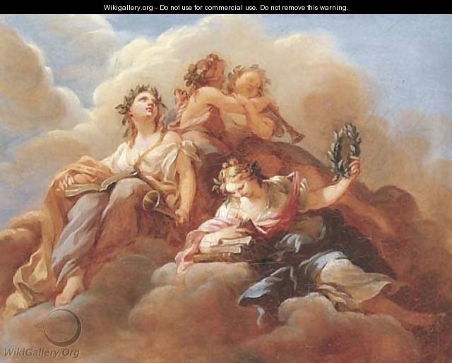 Four Muses - (after) Francois Lemoine (see Lemoyne)