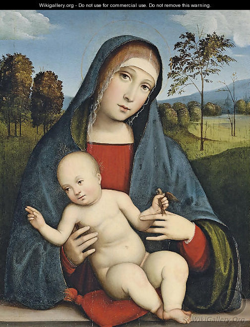 The Madonna and Child - (after) Francesco Francia