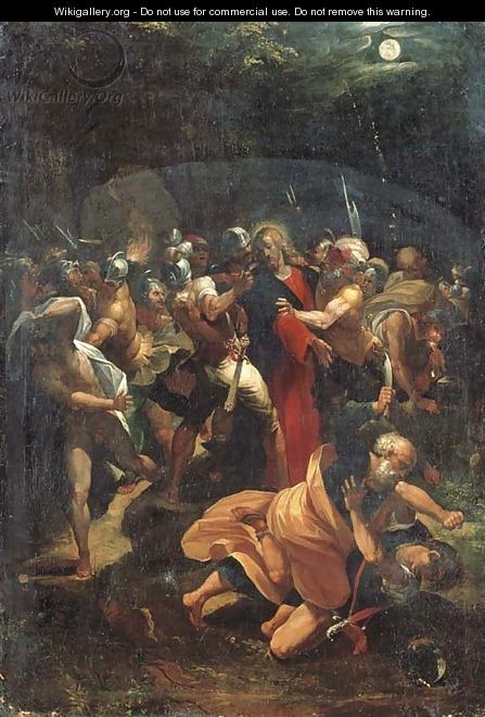 The Arrest of Christ in the Garden of Gethsemane - (after) Giuseppe (d