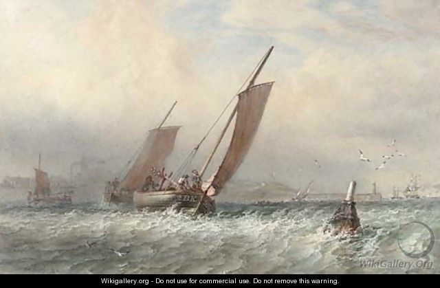 Heading out to the fishing grounds - Sir Oswald Walter Brierly