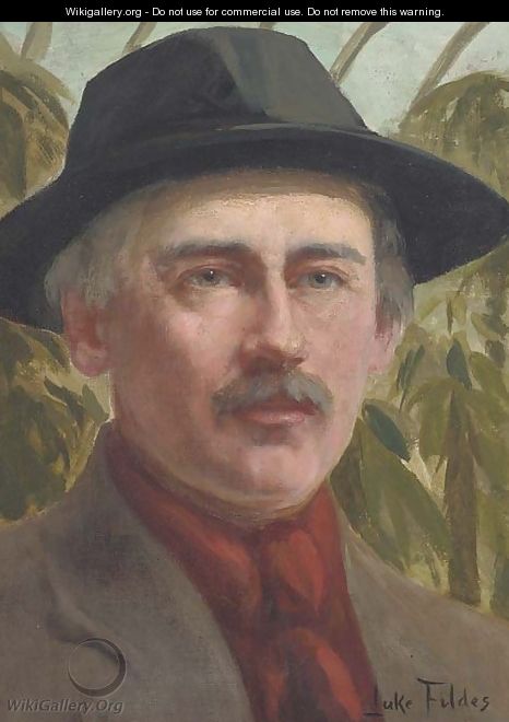 The explorer returns to Kew - Sir Samuel Luke Fildes