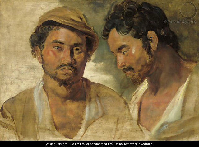 Two studies of a man, head and shoulders - Peter Paul Rubens